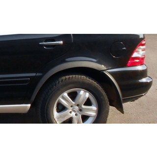 Pyöränkaarilistat (4 kpl, musta metalli) Mercedes ML W163 1997–2005 kuva 1