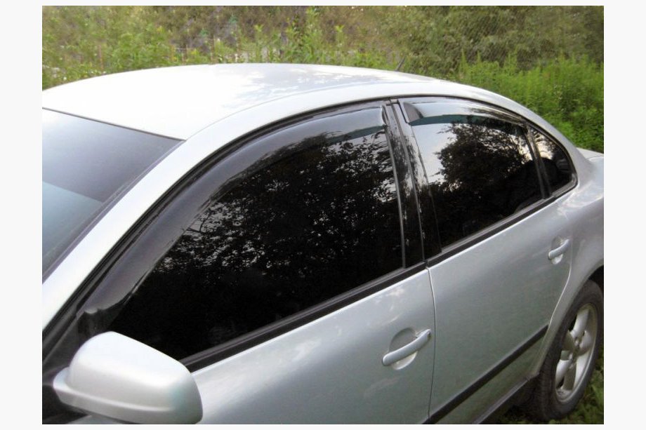 Volkswagen Passat B5 1997–2005 Ikkunatuulisuojat SD (4 kpl, Niken) Image