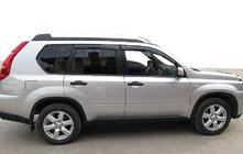 Nissan X-trail T31 2007–2014 Ikkunadeflektorit (4 kpl, HIC) kuva 11