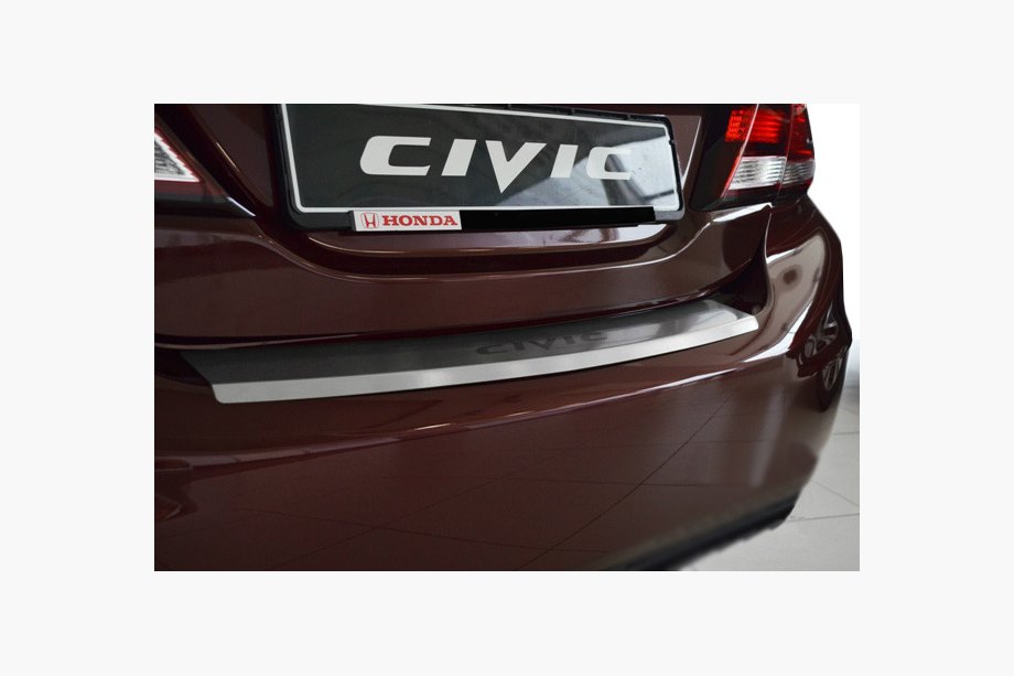 Honda Civic Sedan IX 2011–2016 Takapuskurin suojalista taitteella Натанико (2014-2017, ruostumaton teräs) Image