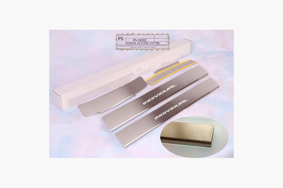Honda Accord VIII 2008–2012 Kynnyslistat Natanika Standard (4 kpl, ruostumaton teräs) Image