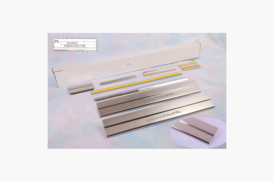 Honda FIT/Jazz 2009–2013 Natanika standard kynnyslistat (8 kpl, ruostumaton teräs) Image