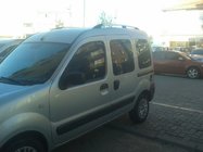 Renault Kangoo 1998–2008 Kromatut kattokaiteet Vakiopohja, muovijalat kuva 3