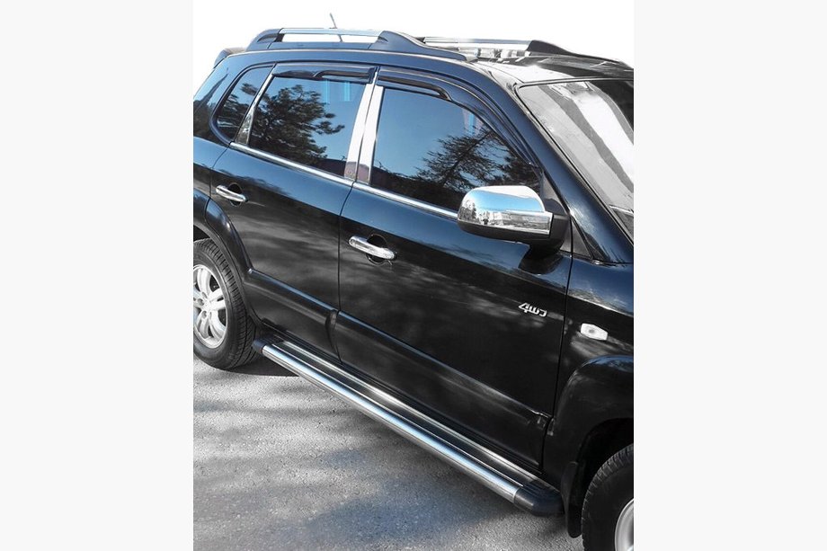 Hyundai Tucson JM 2004– Pilarilistat (ruostumaton teräs) Image