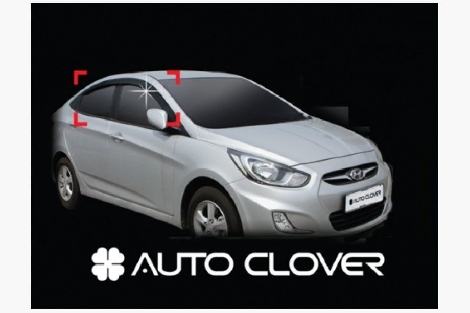 Hyundai Accent 2006–2010 Ikkunatuuliohjaimet (4 kpl, Clover, Korea) Image