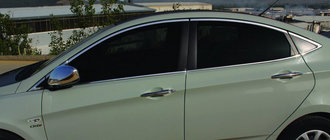Hyundai Accent 2011–2017 Täydellinen ikkunakehyslistasarja (14 kpl, ruostumaton teräs) kuva 1