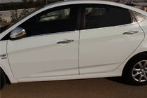 Hyundai Accent 2011–2017 Ikkunoiden alalistat (6 kpl, ruostumaton teräs) kuva 1
