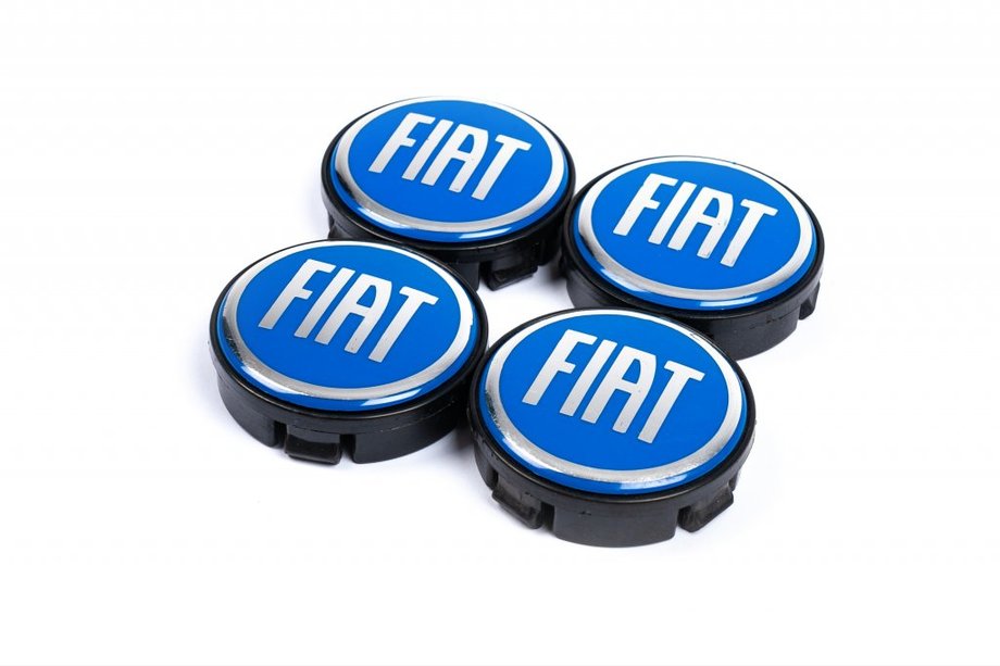 Fiat Vanteiden keskiökupit 57/55,5 mm siniset (4 kpl) Image