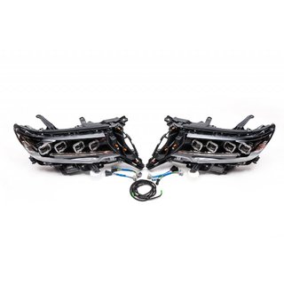 Ajovalot Lexus-design 4-LED V1 (2017+, 2 kpl) Toyota Land Cruiser Prado 150 2009–2023 kuva 4