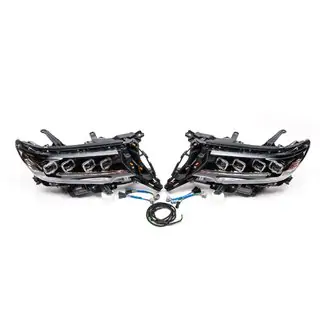 Ajovalot Lexus-design 4-LED V1 (2017+, 2 kpl) Toyota Land Cruiser Prado 150 2009–2023 kuva 4