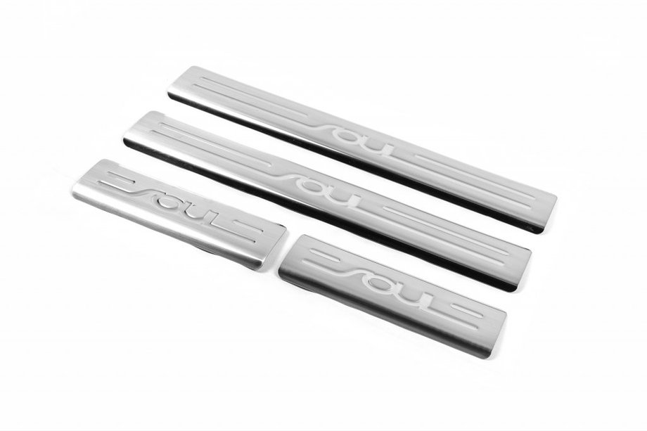 Kia Soul I 2008–2013 OmsaLine kynnyslistat (4 kpl, ruostumaton teräs) Image