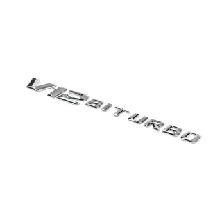 V12 Biturbo -embleemi (kromi) kuva 1
