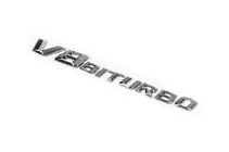 Mercedes GL/GLS -luokka X166 2012–2019 V8 Biturbo -embleemi (kromi) kuva 1