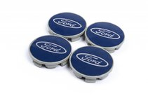 Ford Vanteen keskiökapselit 69/64 mm siniset (4 kpl) kuva 1