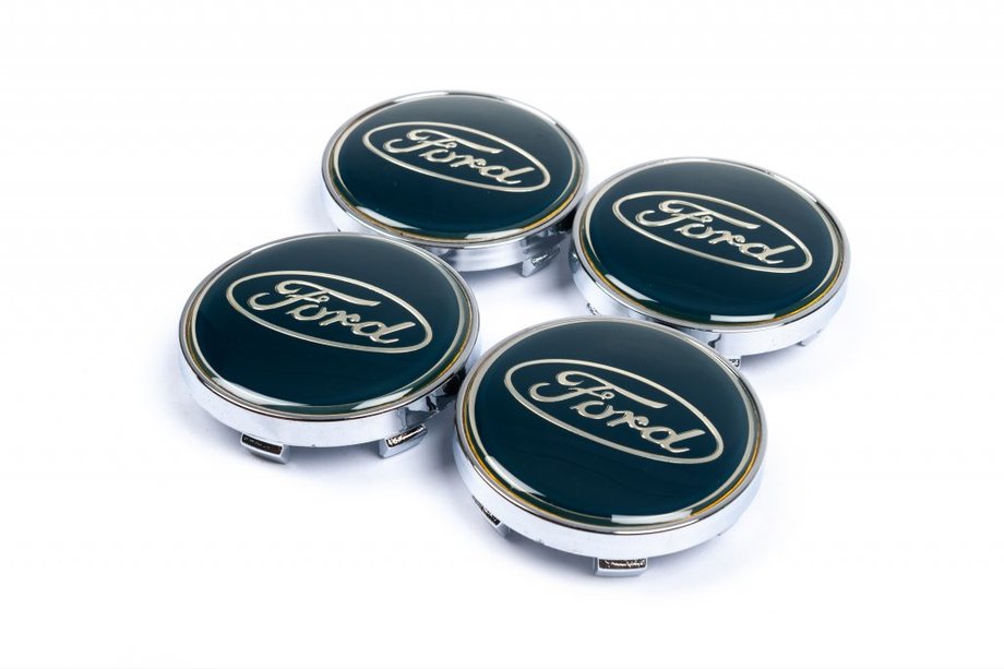 Ford Vanteiden keskimerkit 61/56 mm siniset (4 kpl) Image