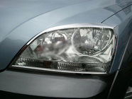 Kia Sorento I BL 2002–2009 Ajovalojen kromilistat (2 kpl, muovi) kuva 1