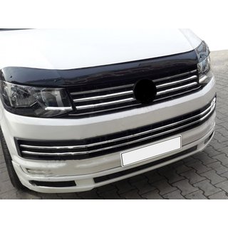 Etupuskurin säleikön suojalistat 2015-2019 (6 kpl, ruostumaton teräs) Volkswagen T6 2015–2024 kuva 4