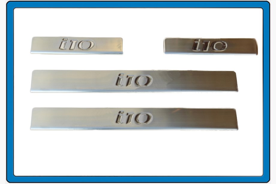 Hyundai I-10 2008–2013 OmsaLine kynnyslistat (4 kpl, ruostumaton teräs) Image