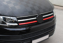 Volkswagen T6 2015–2024 Alemman etusäleikön listat 2015-2019 (2 kpl, punaiset) kuva 1