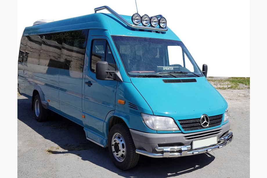 Mercedes Sprinter W901/902/903/904/905 1995–2006 Etusuoja ST015-2 (ruostumaton teräs) Image