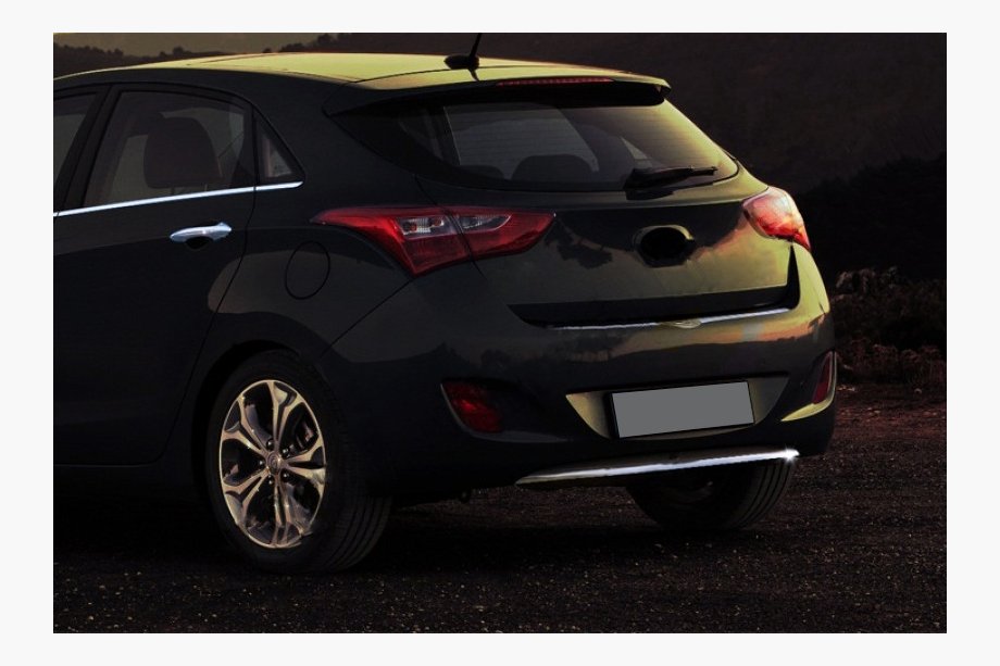 Hyundai I-30 2012–2017 Takapuskurin alalista (HB, ruostumaton teräs) Image