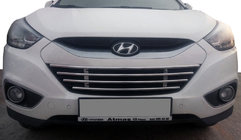 Hyundai IX-35 2010–2015 Puskuriritilä (ruostumaton teräs) kuva 1