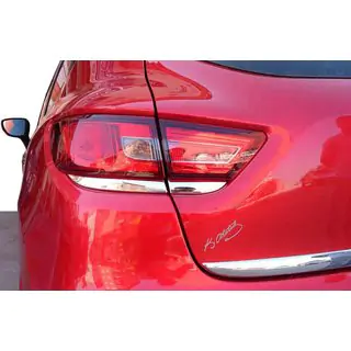 Takavalojen kromikehykset (2 kpl, ruostumaton teräs) Renault Clio IV 2012–2019 kuva 1