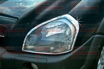 Hyundai Tucson JM 2004– Ajovalojen kromilistat (2 kpl, muovi) kuva 1