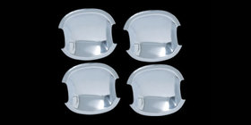 Hyundai Santa Fe 2 2006–2012 Kromiset ovenkahvan kuppisuojat (4 kpl, muovi) kuva 1
