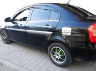Hyundai Accent 2006–2010 Kromiset ovenkahvan suojakuoret (4 kpl) OmsaLine – italialainen ruostumaton teräs kuva 3