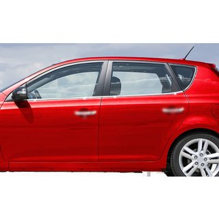 Ikkunankehyslistat (4 kpl, ruostumaton teräs) Kia Ceed 2007–2012 kuva 2