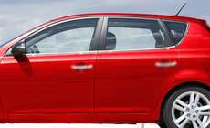 Kia Ceed 2007–2012 Ikkunankehyslistat (4 kpl, ruostumaton teräs) kuva 2