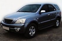 Kia Sorento I BL 2002–2009 Sumuvalojen kromikehykset (2 kpl, ruostumaton teräs) kuva 1