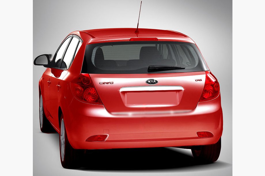 Kia Ceed 2007–2012 Rekisterikilven ylälista (HB, ruostumaton teräs) Image