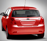 Kia Ceed 2007–2012 Rekisterikilven ylälista (HB, ruostumaton teräs) kuva 1