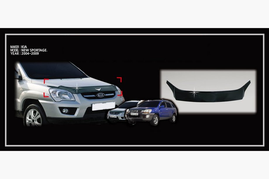 Kia Sportage 2004–2010 ALE! Konepellin deflektori (Korea) Image