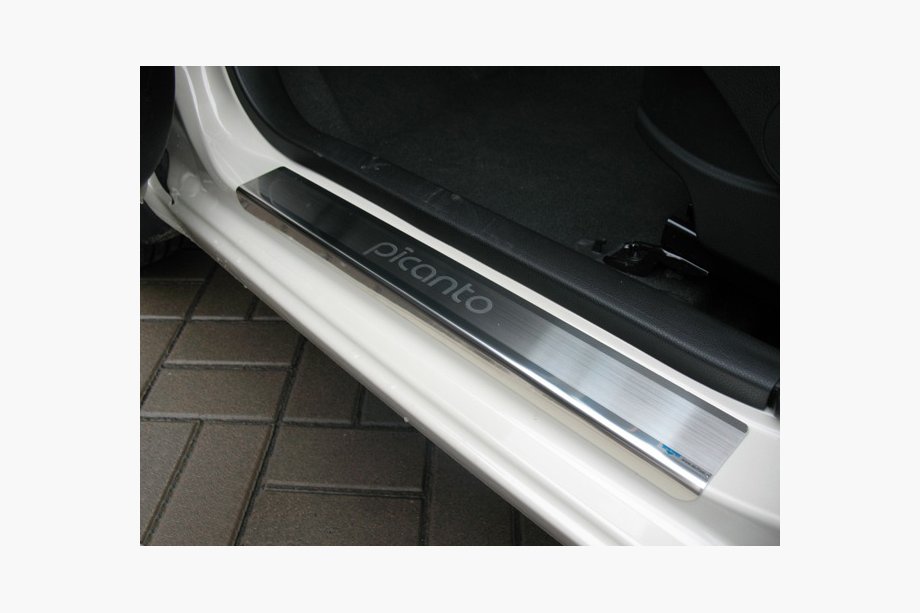 Kia Picanto 2011–2016 Natanika Premium kynnyslistat (4 kpl, ruostumaton teräs) Image