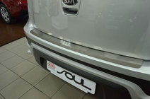 Kia Soul II 2013–2018 Takapuskurin suojalista taivutuksella Натаніка (ruostumaton teräs) kuva 1