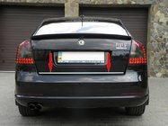 Skoda Octavia II A5 2010–2013 Takalukun reunalista (ruostumaton teräs) Liftback kuva 1