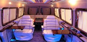Mercedes Sprinter W906 2006–2018 Aurinkosuojaverhojen kehykset Puujäljitelmä kuva 1