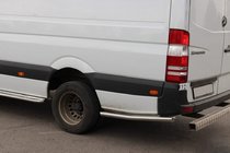 Mercedes Sprinter W907/W910 2018– Sivutoputket takapyörän taakse (2 kpl, ruostumaton teräs) kuva 1