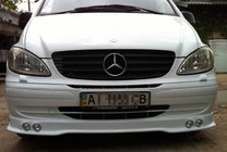 Mercedes Vito W639 2004–2014 Etupuskurin lippa, 4 ajovalolle (maalattavaksi) kuva 2