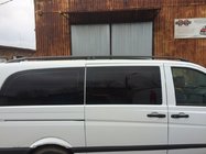 Mercedes Viano 2004–2014 CAN mustat kattokaiteet, alkuperäinen design (metallijalat) kuva 4