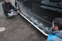 Mercedes Vito W639 2004–2014 Vison sivuporrassarja (2 kpl, alumiini / ruostumaton teräs) kuva 6