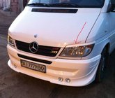 Mercedes Sprinter W901/902/903/904/905 1995–2006 Ajovalojen luomet (musta, ABS, 2000-2006) Mattamusta kuva 2