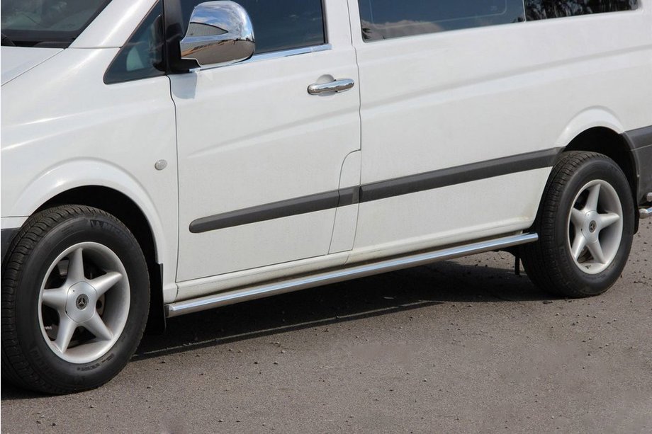 Mercedes Viano 2004–2014 Sivupalkit BB001 (2 kpl, ruostumaton teräs) d60, pitkä akseliväli (L3) Image