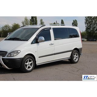 Sivupalkit BB001 (2 kpl, ruostumaton teräs) Mercedes Viano 2004–2014 kuva 3