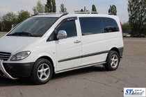 Mercedes Viano 2004–2014 Sivupalkit BB001 (2 kpl, ruostumaton teräs) d60, pitkä akseliväli (L3) kuva 3