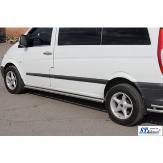 Sivupalkit BB001 (2 kpl, ruostumaton teräs) Mercedes Viano 2004–2014 kuva 4