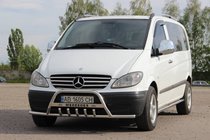 Mercedes Viano 2004–2014 Karjapuskuri WT004-Plus viiksillä (ruostumaton teräs) kuva 3